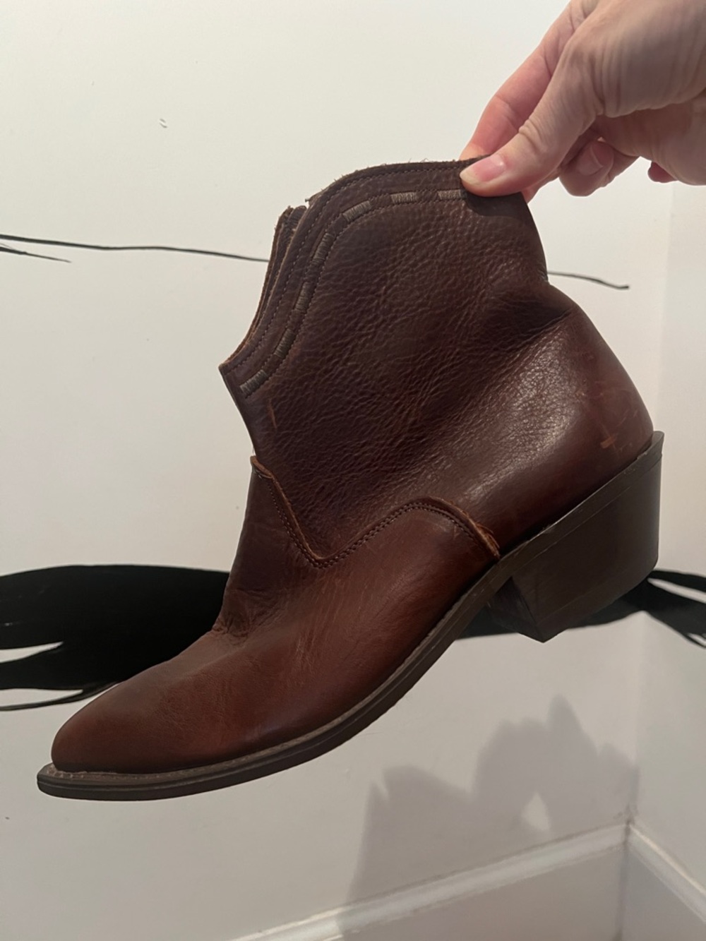 Brown Leather Ankle Boots